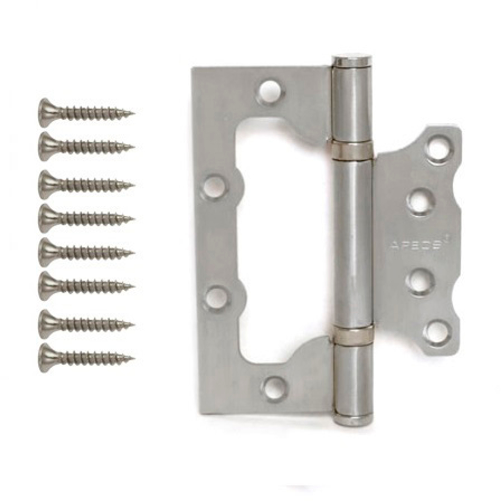 Петля накладная APECS 100*75*2,5-B2-Steel-NIS никель  **АПЕКС**