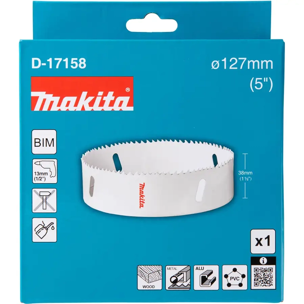 Биметаллическая полая коронка 127x40 мм Makita D-17158