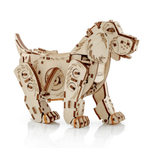 Конструктор деревянный 3D EWA Механический щенок Puppy