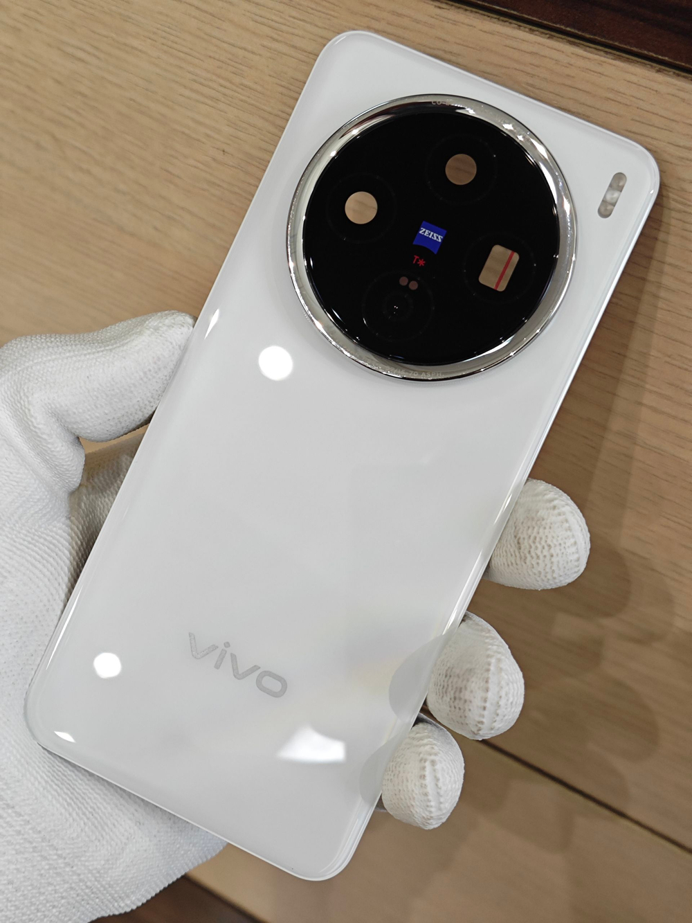 Задняя крышка OРИГИНAЛ для VIVO X200 (V2415) - задняя стеклянная панель. Цвет: Белый / White