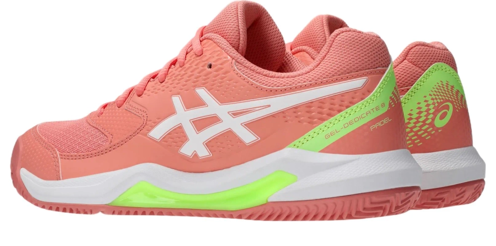 Детские кроссовки для падела Asics Gel-Dedicate 8 Padel GS - guava/white