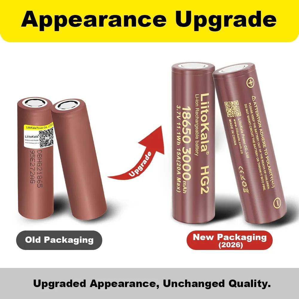 Аккумулятор Liitokala LII-HG2 18650 3000 mah Li-ion
