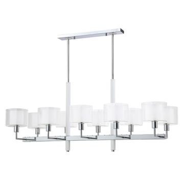 Люстра Е14 Maestro SP-PL10 L1100 Chrome хром Crystal Lux