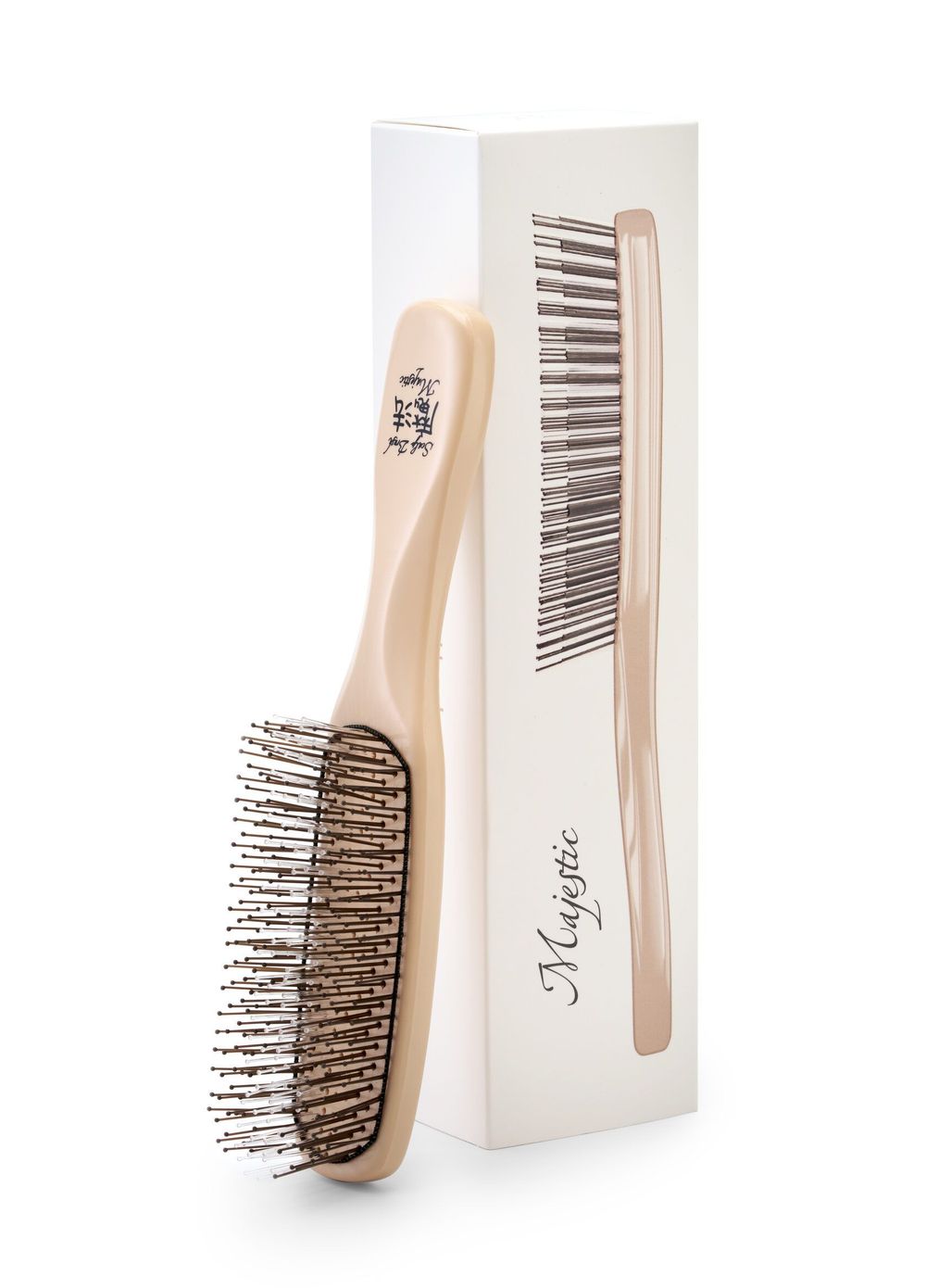 Расческа Majestic Scalp Brush светлый орех