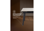 Керамический стол Woodville Норман 120(180)х80 carmen light grey, черный, ножки черные