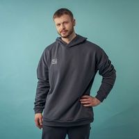 Худи оверсайз "Вb team" Графит мужское