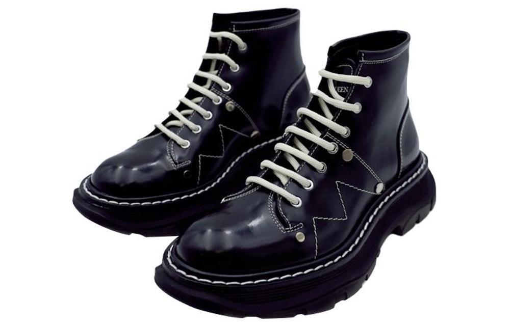 Alexander McQueen Tread Lace-up Boots