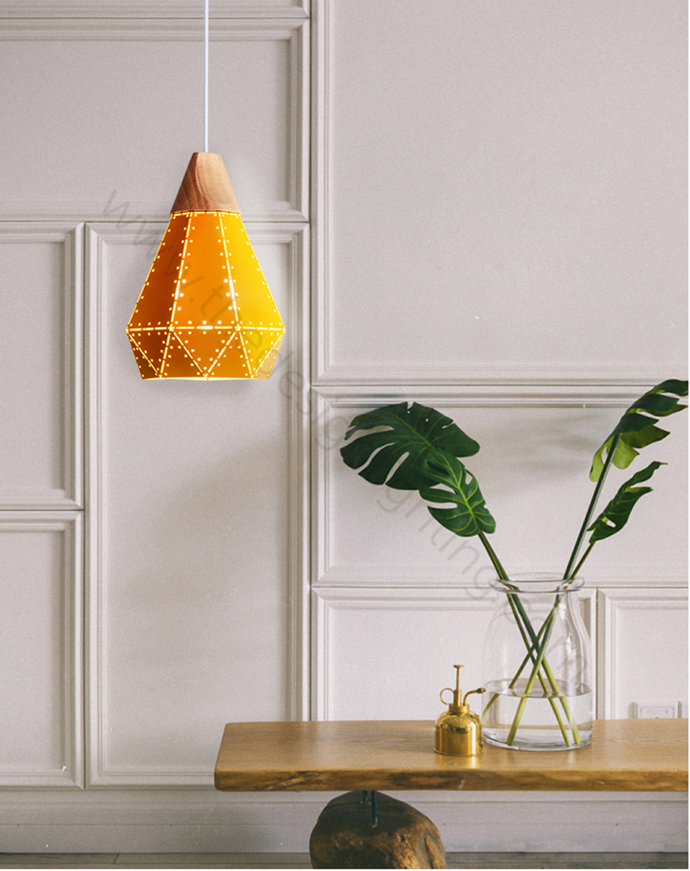 Pendant design lamp Fracture  D30 (Black)