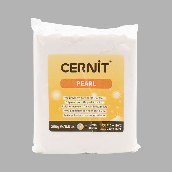 Полимерная глина запекаемая Cernit Pearl 250 г, 085 жемчужно-белый, CE0860250