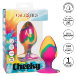 Яркая анальная пробка 9см California Exotic Novelties Cheeky Large Tie-Dye Plug SE-0439-15-3