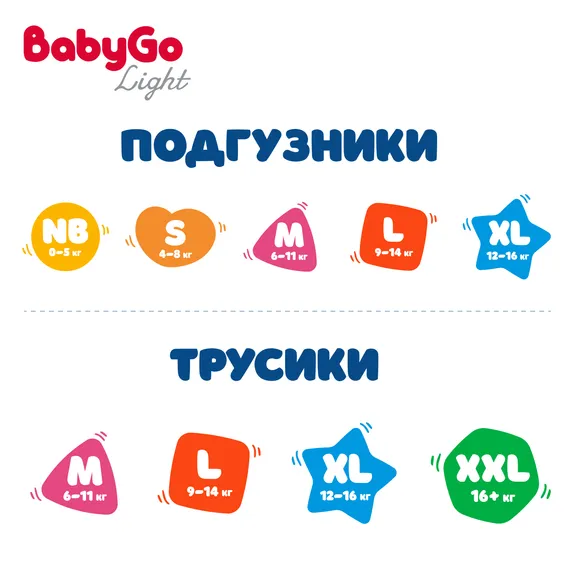Трусики BabyGo ультратонкие 4 (9-14) 44 шт.