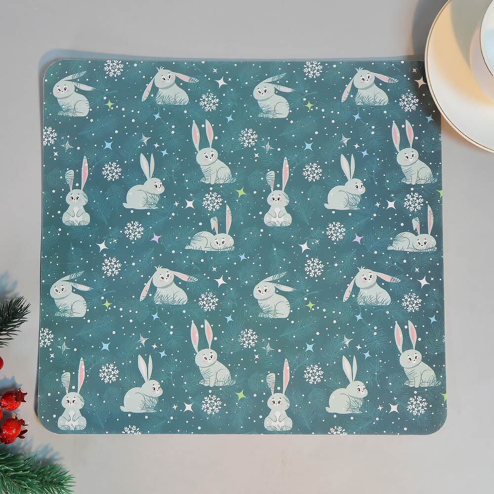 Салфетка сервировочная 30*28см "Happy Holidays"