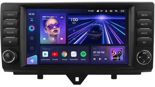 Магнитола для Smart ForTwo W451 2012-2015 (рамка с крутилками и кнопками) - Teyes CC3L на Android 10, CarPlay, 4G SIM-слот