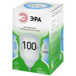 Лампа светодиодная ЭРА GREEN LINE LED POWER T140-100W-840-E27/E40 GL 100Вт колокол яркий белый свет Е27/Е40 | Лампы cветодиодные POWER