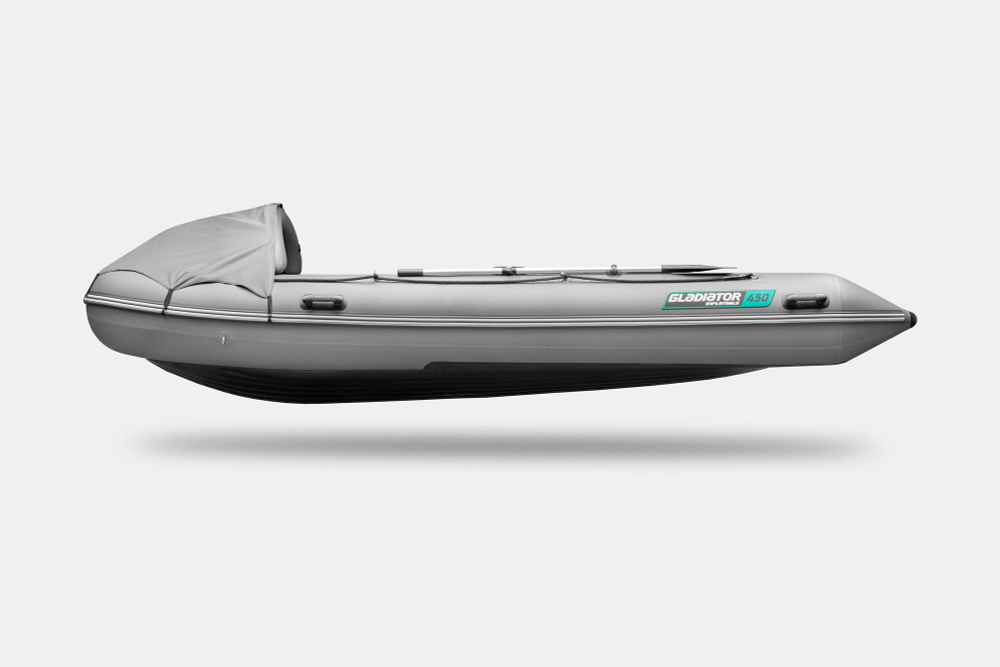 Лодка ПВХ Gladiator E450PRO НДНД морской зелено-белый