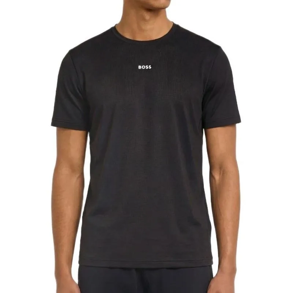Мужская теннисная футболка BOSS Slim Fit Active - black