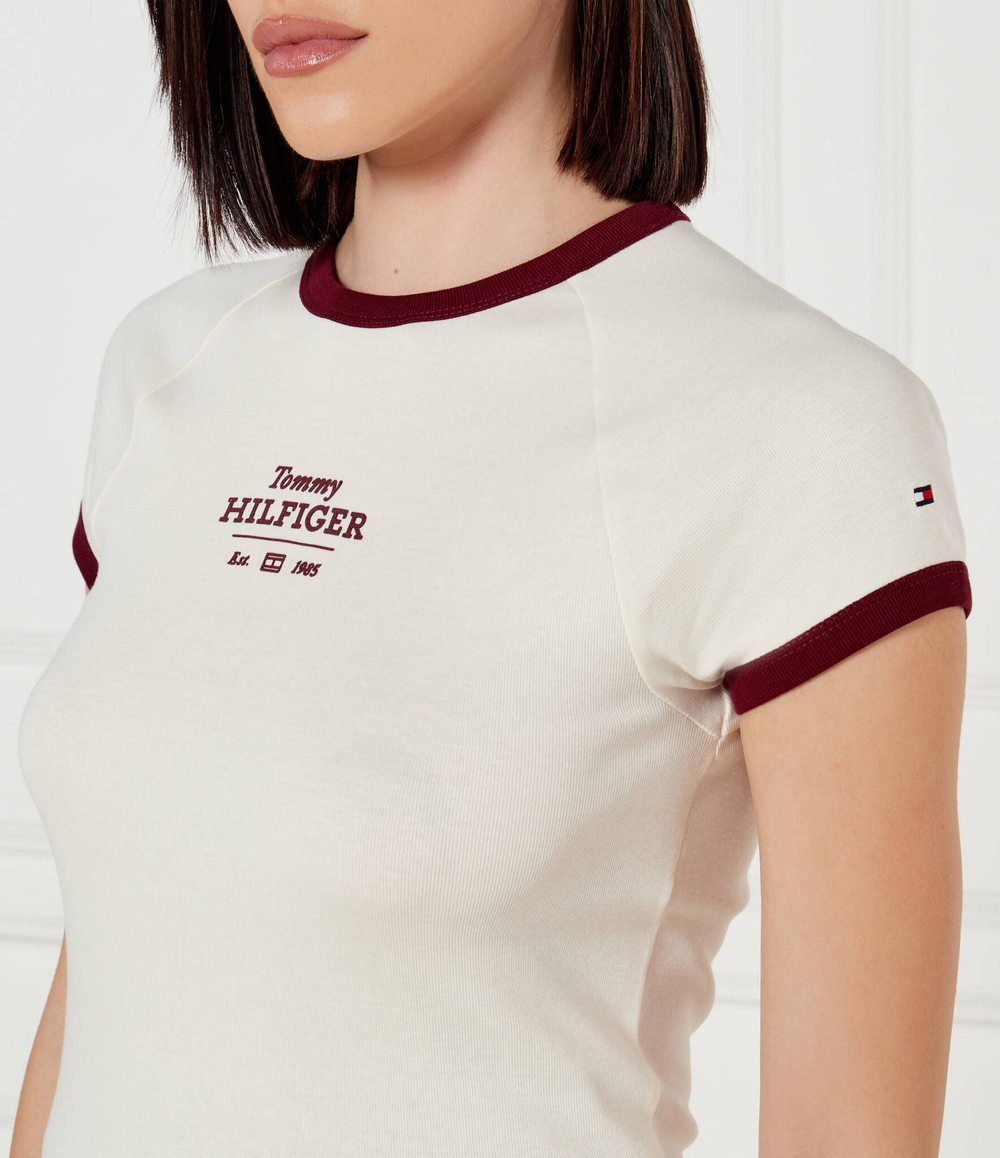 Футболка Tommy Hilfiger - экрю(WW0WW43898)