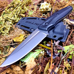 Туристичеcкий нож CityHunter AUS-8 Stonewash Black G10