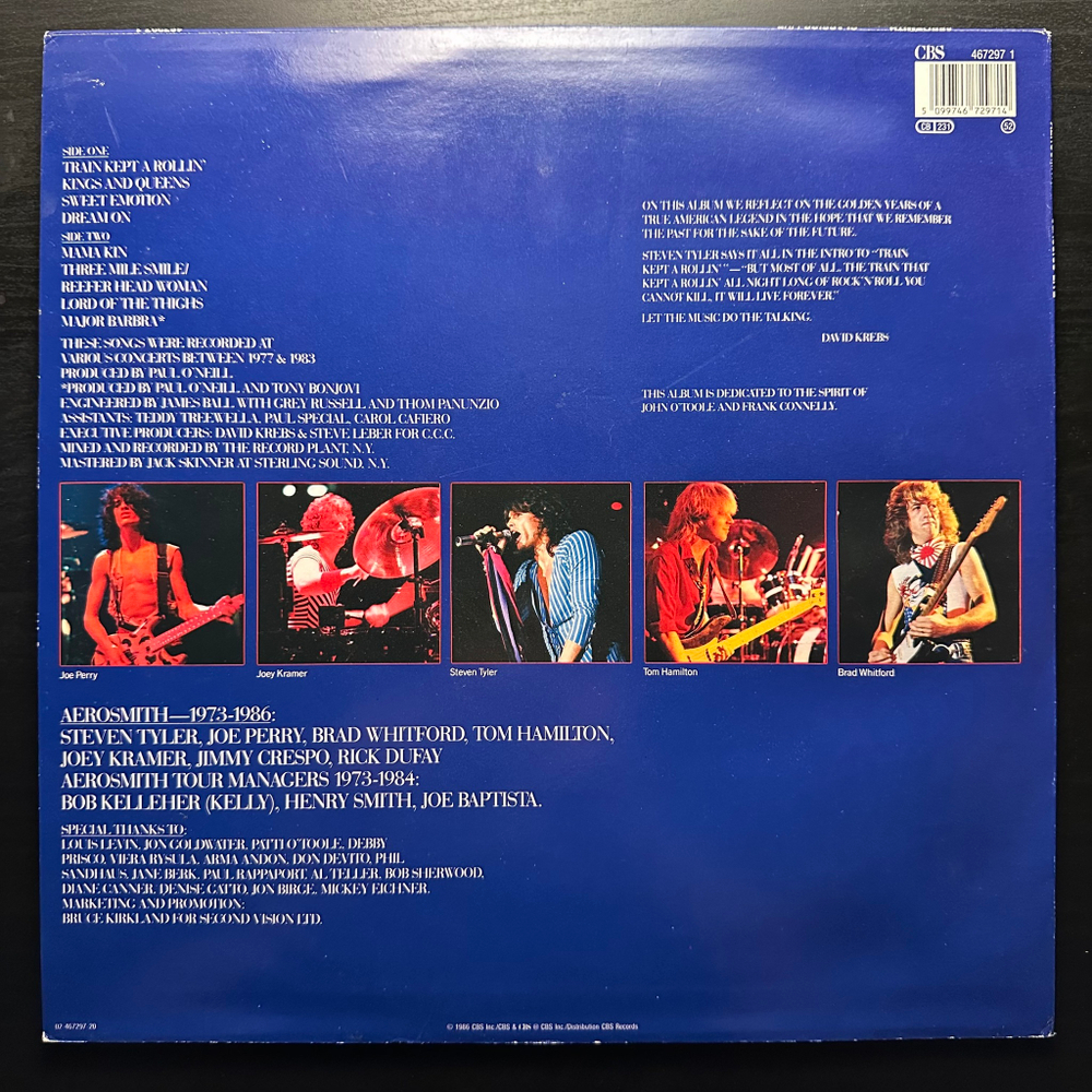 Aerosmith ‎– Classics Live! (Голландия 1990г.)