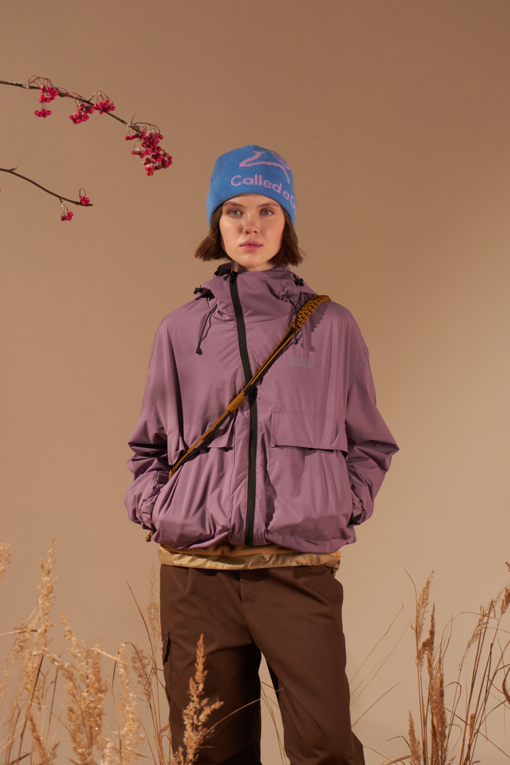 Шапка Called a Garment Pathway Logo Beanie "Blue - Lilac"