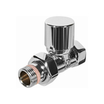 Клапан балансировочный прямой STOUT Design - 1/2" (ВР/НР-американка, PN10, Tmax 120°C, EPTF уплотнение, цвет хром)