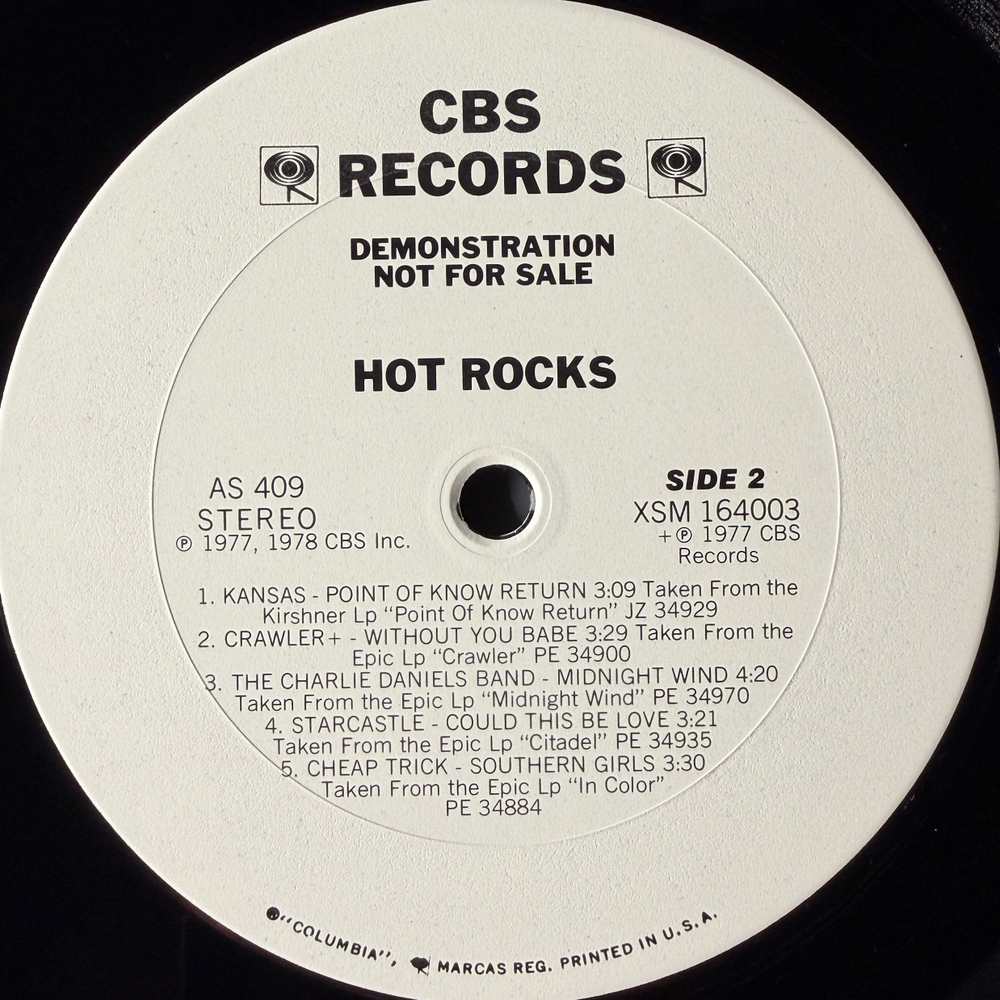 Сборник Hot Rocks (США 1978г.) Promo