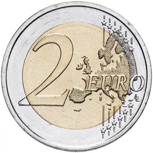 2 евро. 100-летие Тартуского университета. Эстония. 2019 год
