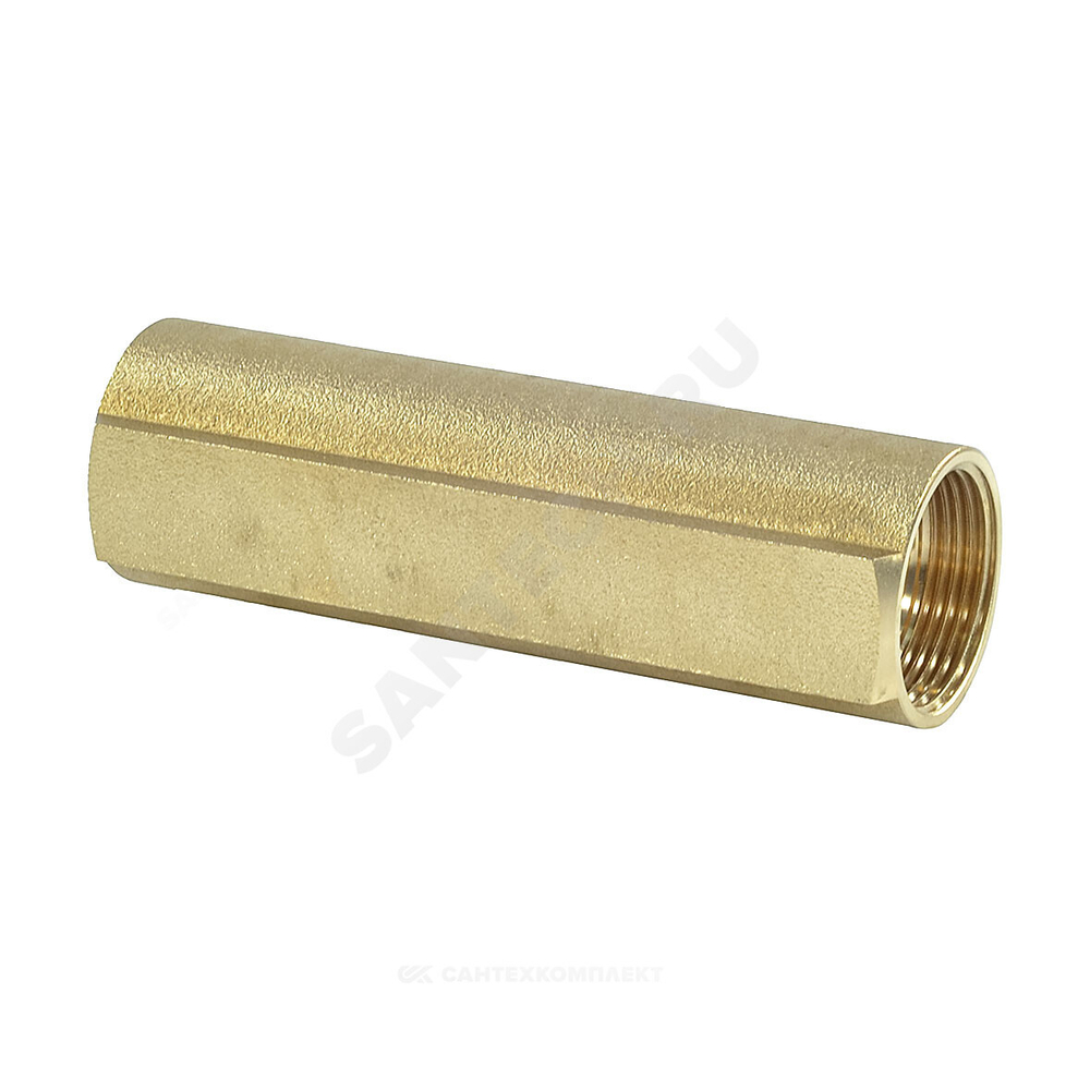 Коллектор латунь 1 1/4" ВР/ВР на 5 вых 1/2" ВР м/о 100мм Апогей 422146 (КЛА3205.100-1-ВР15)