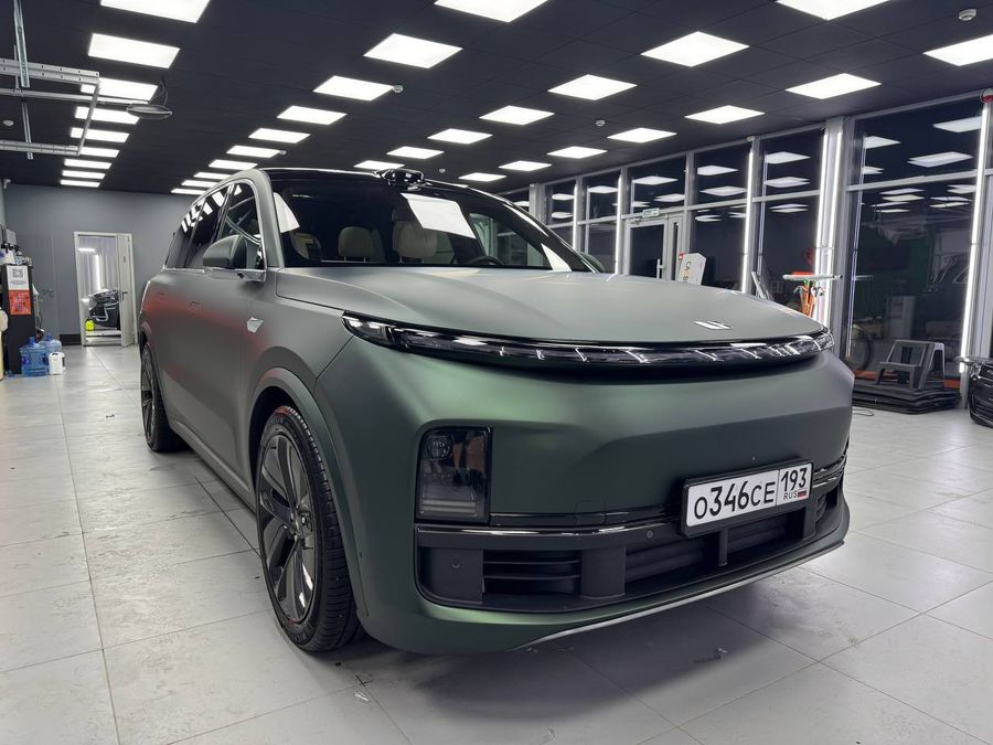 Lixiang в цветной полиуретан Carbins PPF Matte Dark Green MF-16D #lixiang #green