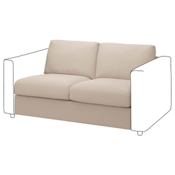 IKEA VIMLE  (ИКЕА ВИМЛЕ)  -  Чехол для двухместной секции дивана - Hallarp бежевый