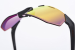 Спортивные очки 100% HYPERCRAFT SQ Soft Tact Black - HiPER Red Mirror Lens