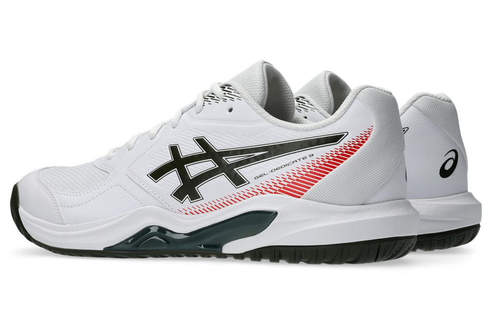 Мужские теннисные кроссовки Asics Gel-Dedicate 9 - white/vintage khaki