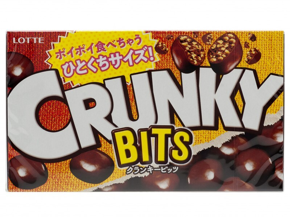 Шоколад Кранки хрустящий Bits, Lotte, 63гр
