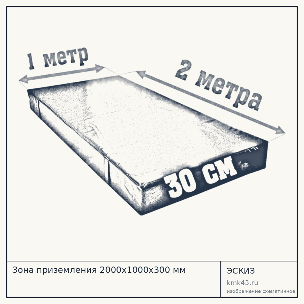 Зона приземления 2000х1000х300 мм — от 10 000 ₽