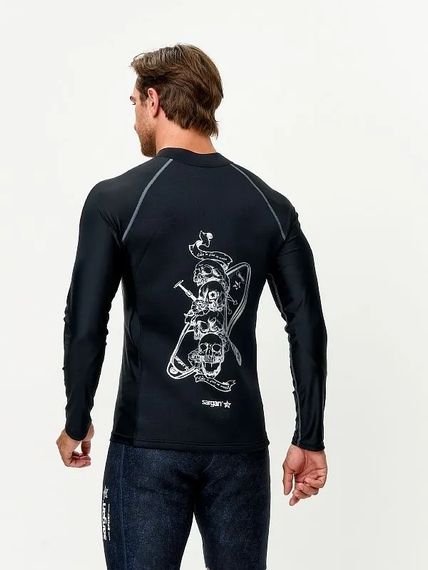 Куртка неопреновая Sargan Skeleton Sup неопрен 2 мм/лайкра черный