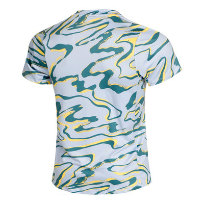 Мужское теннисное поло Nike Dri-Fit Advantage Court Print T-Shirt Men - Light Blue, Multicoloured