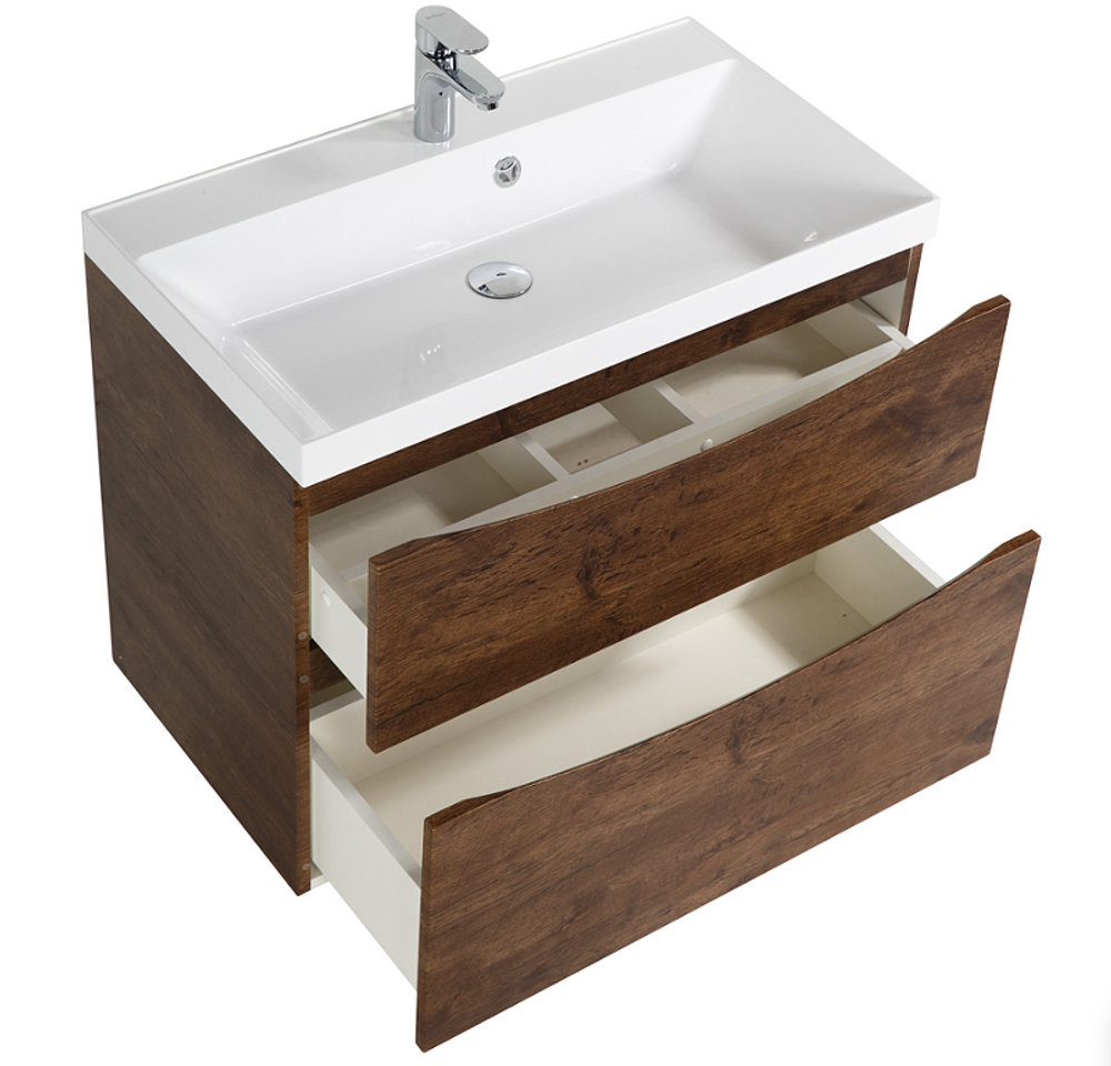 Тумба под раковину BelBagno Marino 60 MARINO-600-2C-SO-RW-P подвесная Rovere Moro