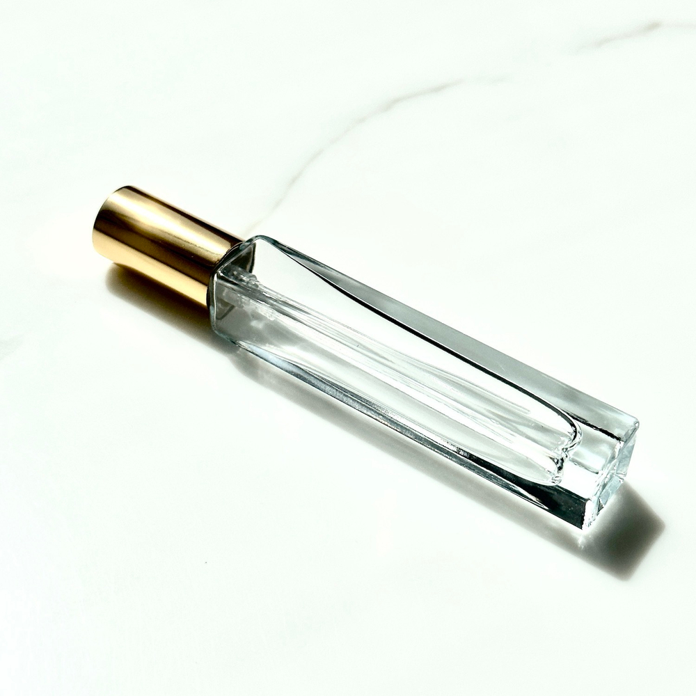 100 КОМПЛЕКТОВ: Флакон POCKET LINE 10 ml FEA 13, колпачок ALUCAP GOLD, спрей FEA 13 самозащелкивающийся GOLD с кольцом