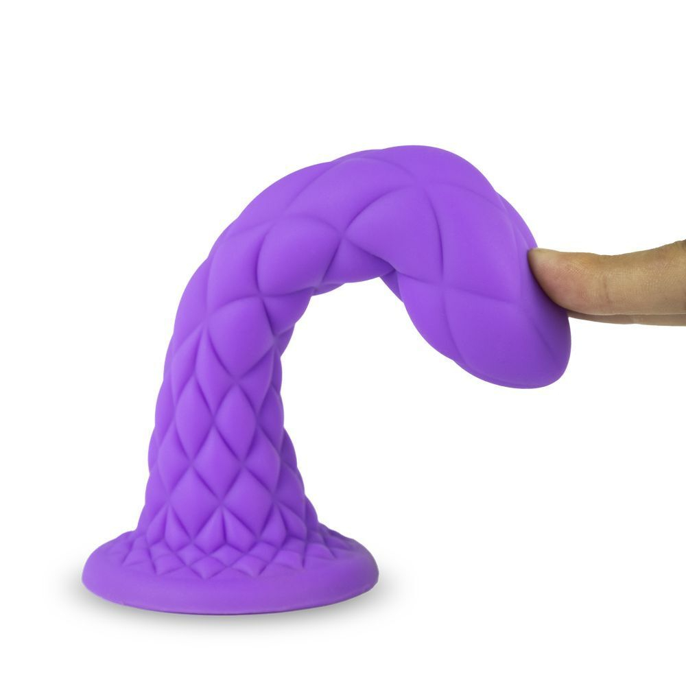 Фиолетовый фаллоимитатор SILEXD Dreamy 7 - 18,5 см. (Цвет: фиолетовый)
