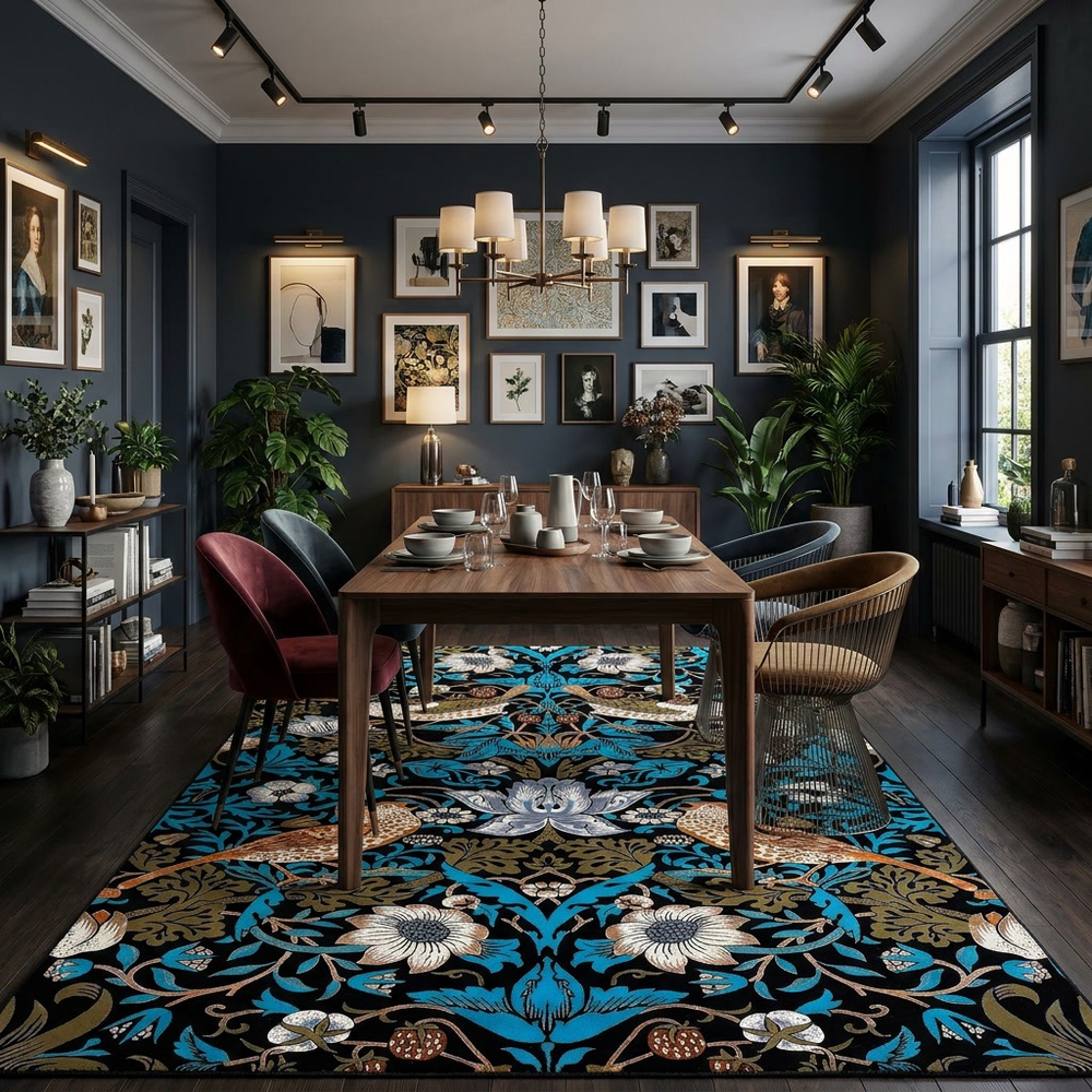 Ковер ISFAHAN 9209-VM18 DARK BLUE / MAVI Прямоугольник