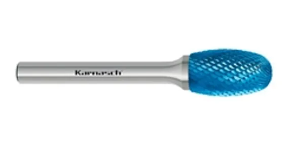 Борфреза твердосплавная Karnasch форма F, 3х8х3х38 мм, насечка HP-4, без покрытия, арт. 11.3052-010