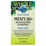 Natural Factors, Whole Earth & Sea®, мультивитамины и минералы для мужчин старше 50 лет, 120 таблеток
