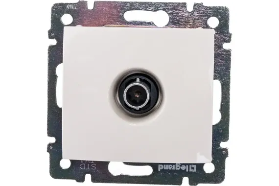 Розетка TV Legrand Valena 1,5 дБ слоновая кость 06966