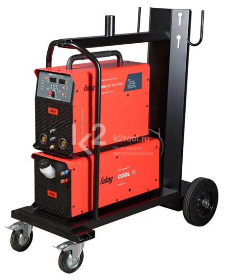 Инвертор сварочный Fubag INTIG 320T W DC PULSE + горелка FB TIG 18 5P, 4 м + модуль охлаждения + тележка