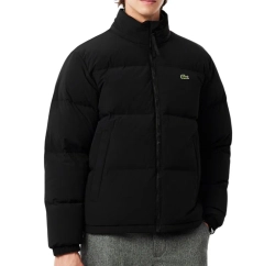 Мужская теннисная куртка Lacoste Water-Repellent Hooded Down - black