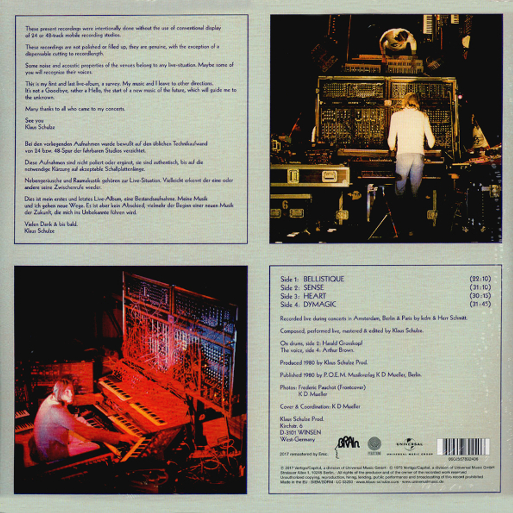 Klaus Schulze / ...Live... (2LP)