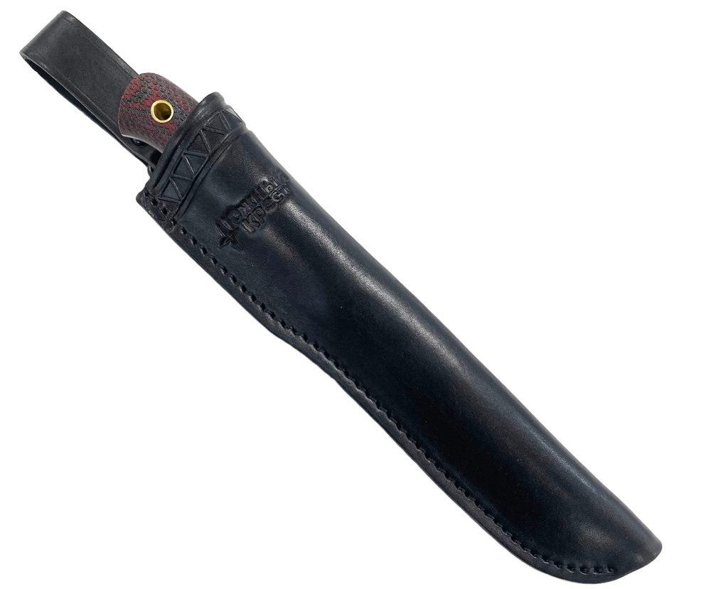 Нож Рыбацкий M, N690, микарта, 214.0954, красно-чёрная