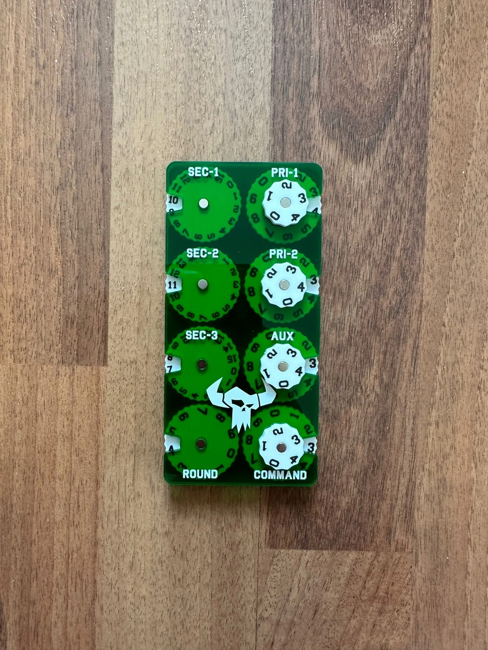 Big Counters Fraction Design. Green