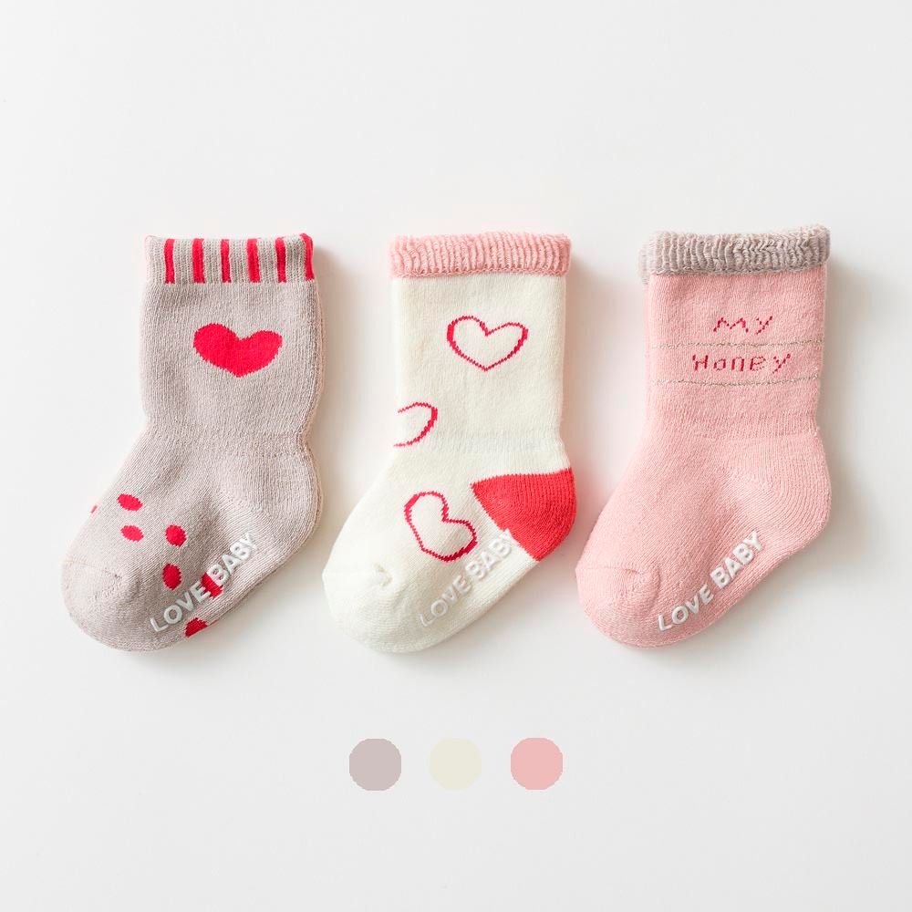 Детские носки "Pink Love" 0-1 год, 3 шт