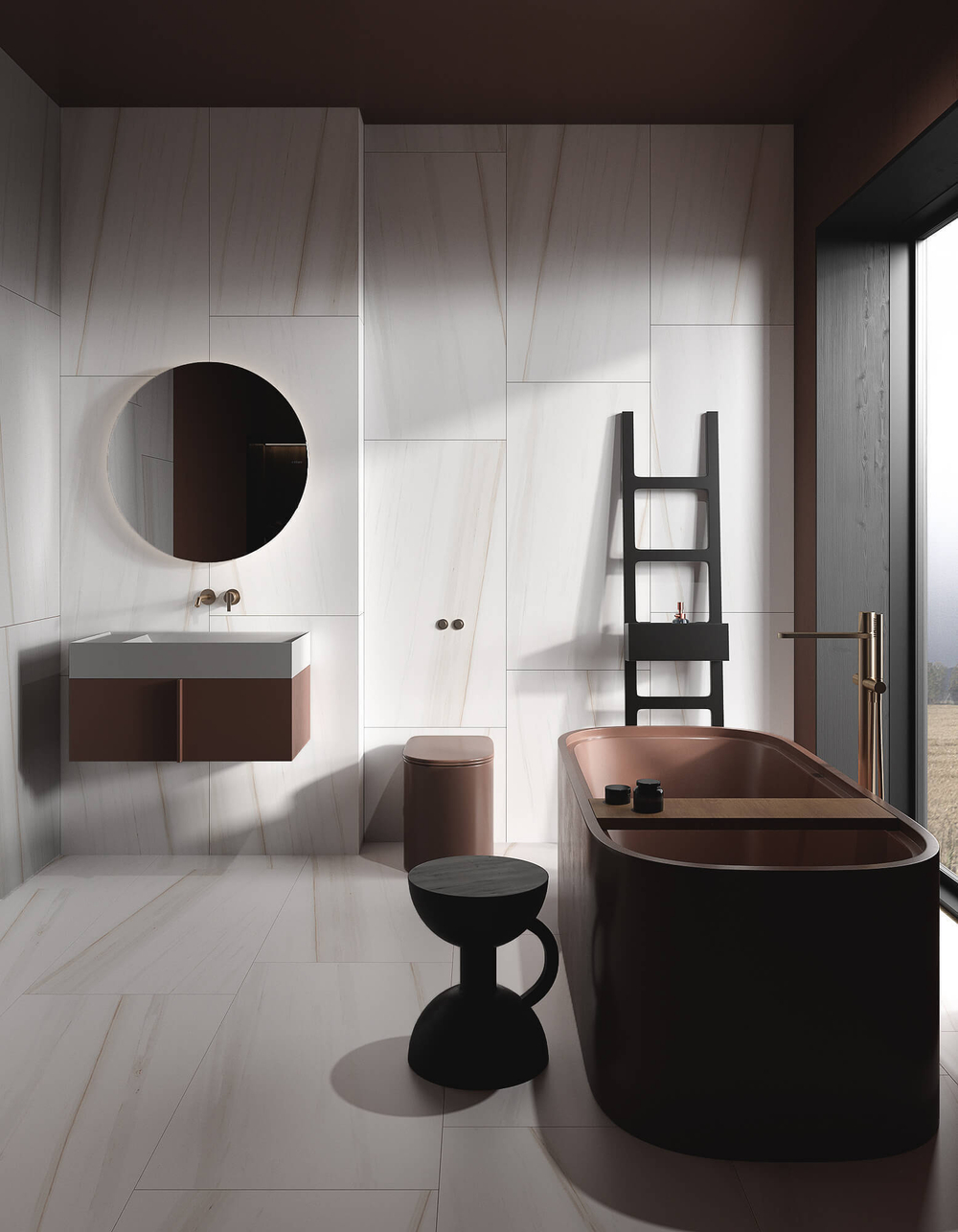 ARTCER Marble Marine Black Matt 60x120